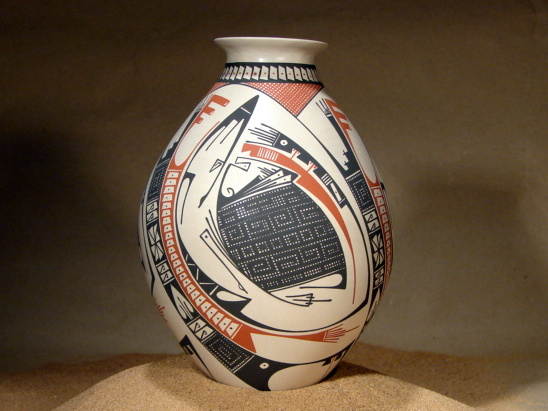 VICTOR REYES WHITE CLAY MATA ORTIZ POTTERY